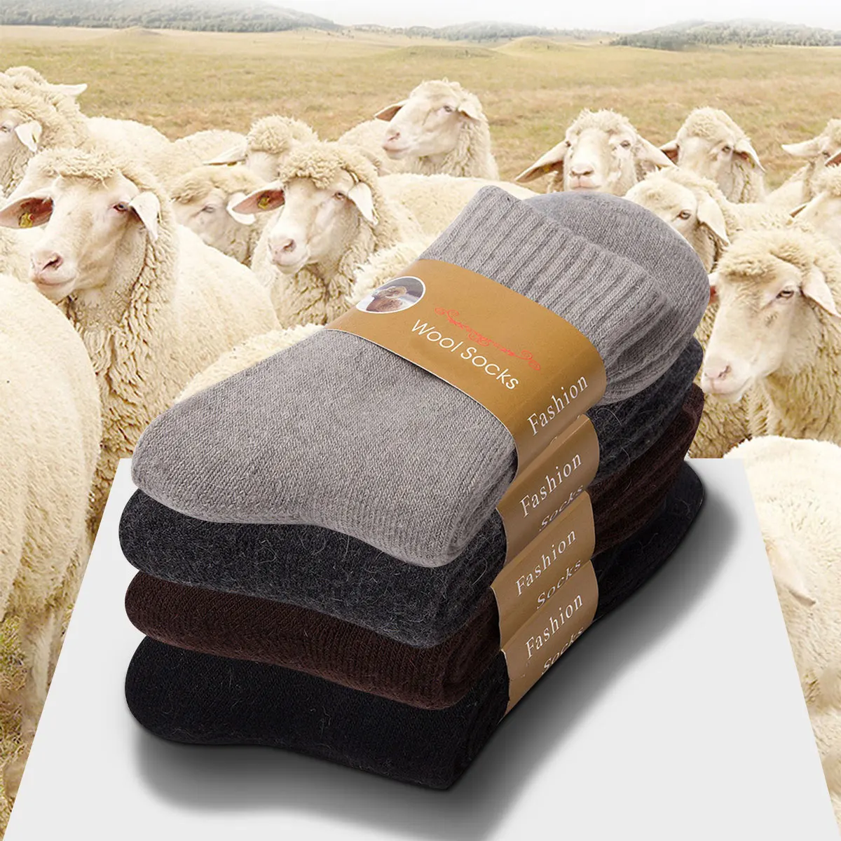 2 Pairs Winter Warm Socks Men' - огляд і ціна Thermal Sock Wool