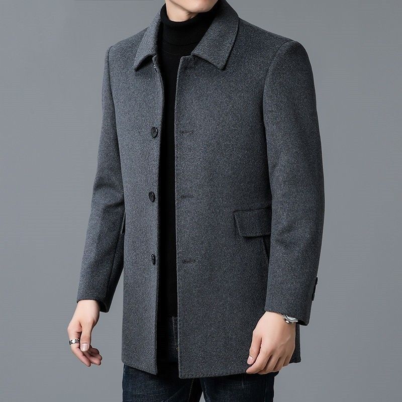 Wool Blend Coat White Mans Sha - огляд і ціна Wool Scarf Men