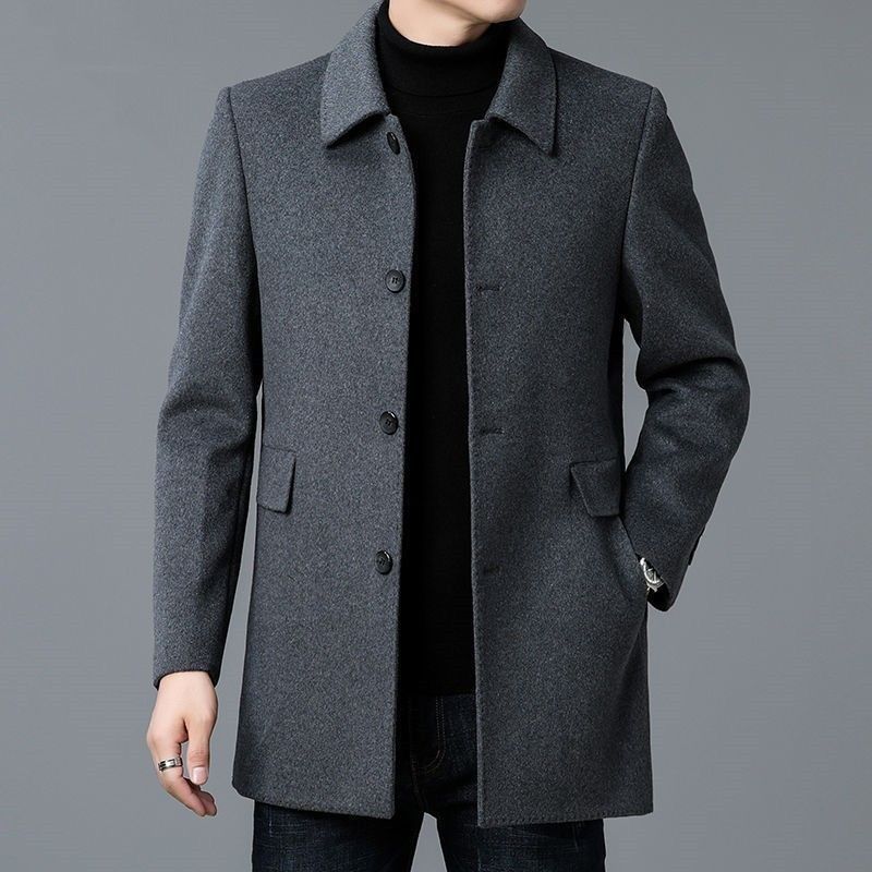 Wool Blend Coat White Mans Sha - огляд і ціна Wool Scarf Men