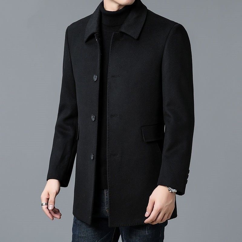 Wool Blend Coat White Mans Sha - огляд і ціна Wool Scarf Men