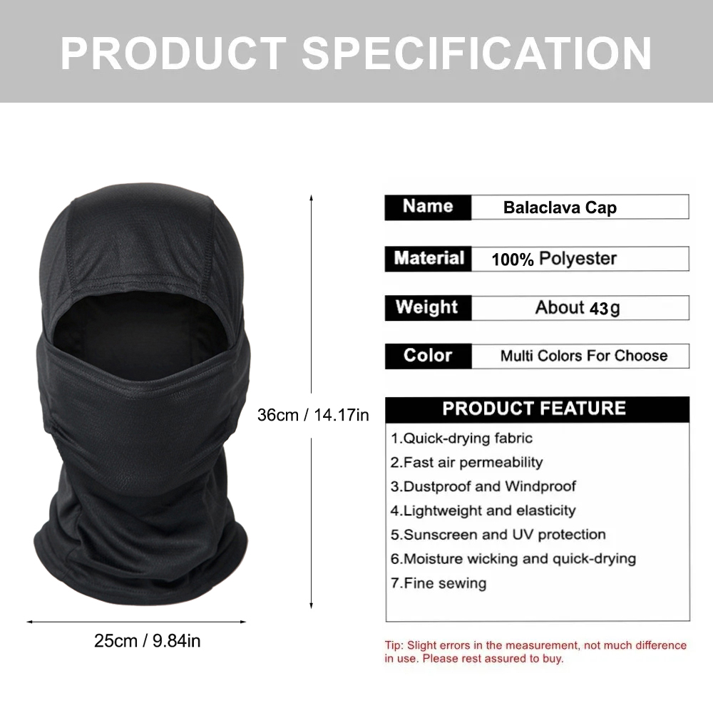5Pcs Camo Balaclava Full Face  - огляд і ціна Balaclava Ski Mask