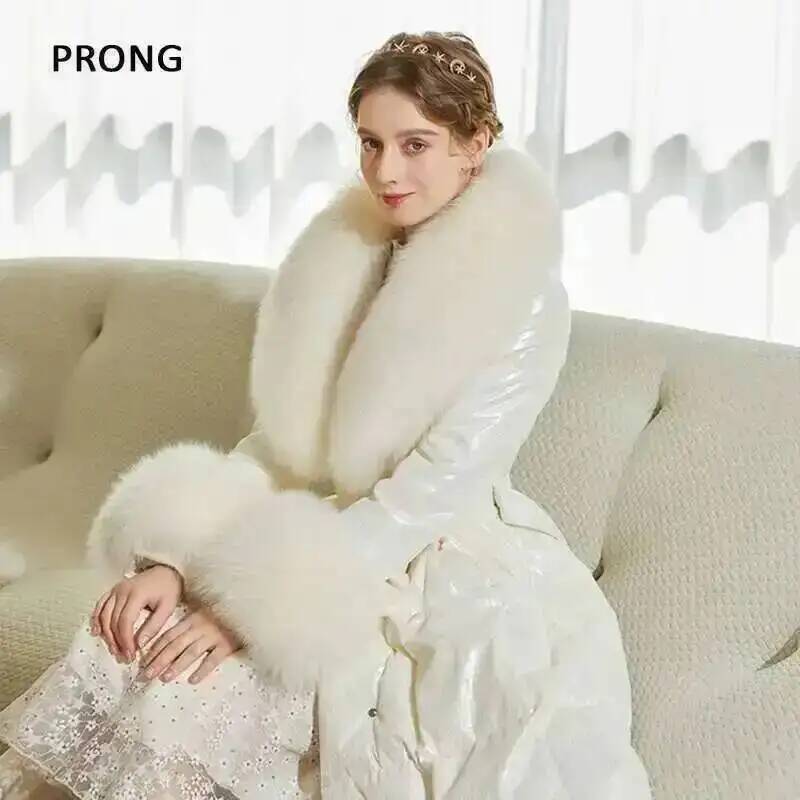 100% Real Fox Fur Collar Winte - огляд і ціна Shawl Wrap Winter