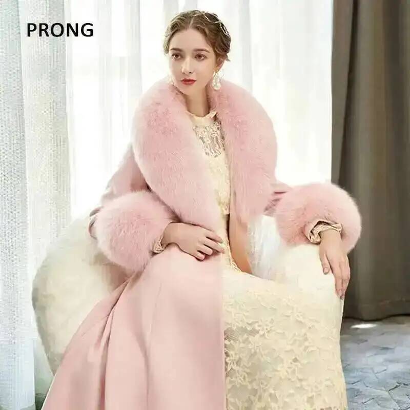 100% Real Fox Fur Collar Winte - огляд і ціна Shawl Wrap Winter