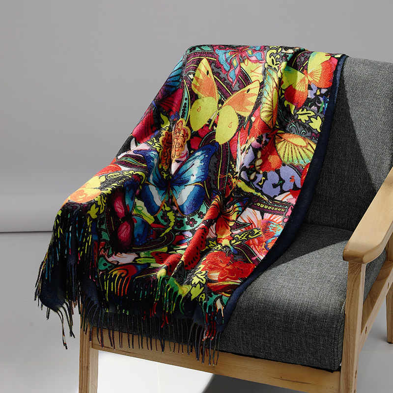 Luxury Brand Oil Painting Cash - огляд і ціна Shawl Wrap Winter