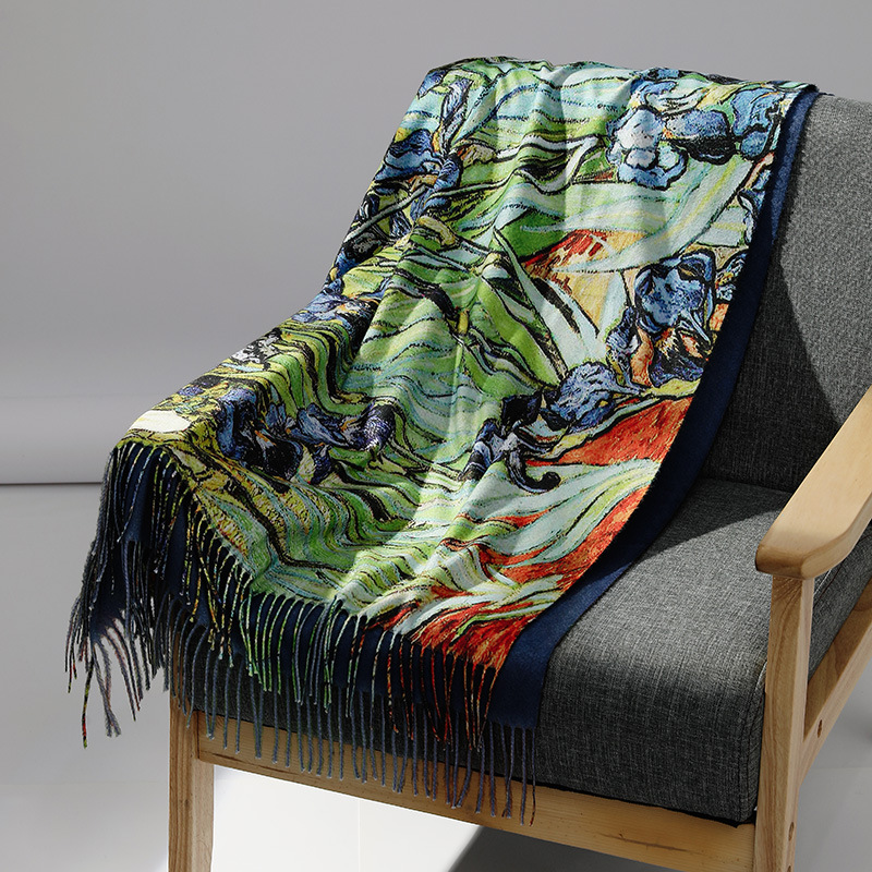 Luxury Brand Oil Painting Cash - огляд і ціна Shawl Wrap Winter