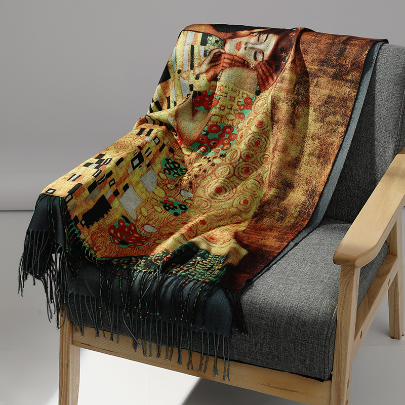 Luxury Brand Oil Painting Cash - огляд і ціна Shawl Wrap Winter