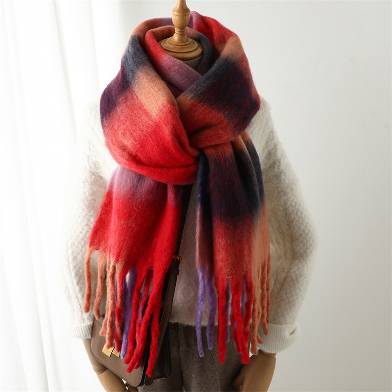 New Autumn Winter Grid Scarf W - огляд і ціна Wool Scarf Men