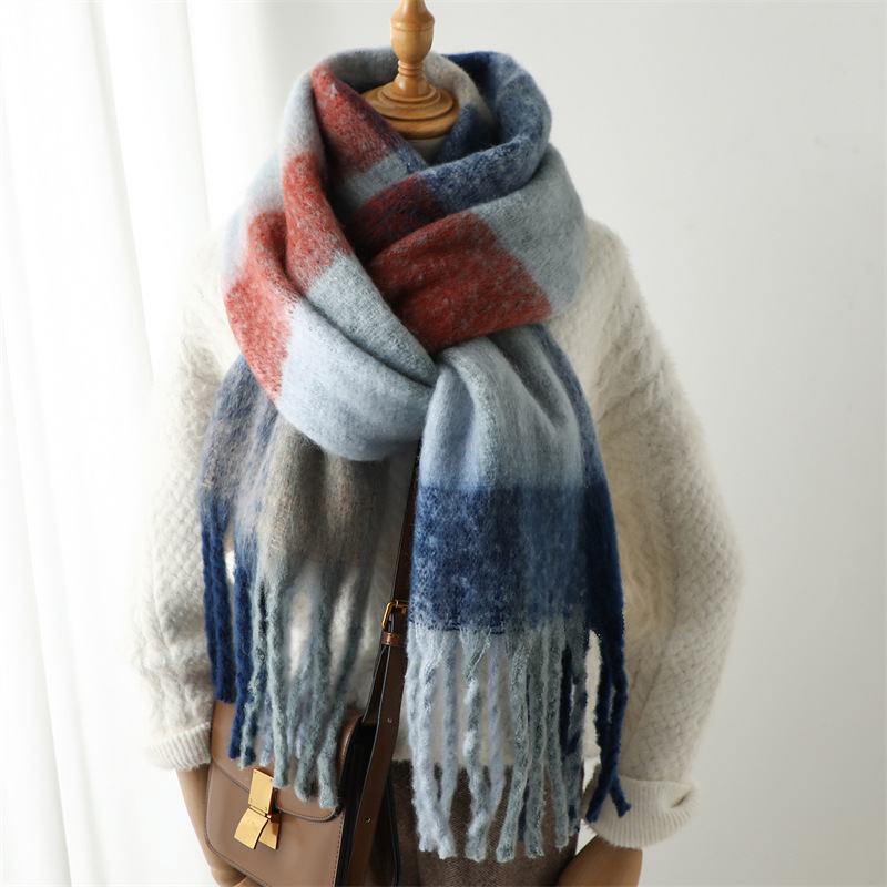 New Autumn Winter Grid Scarf W - огляд і ціна Wool Scarf Men
