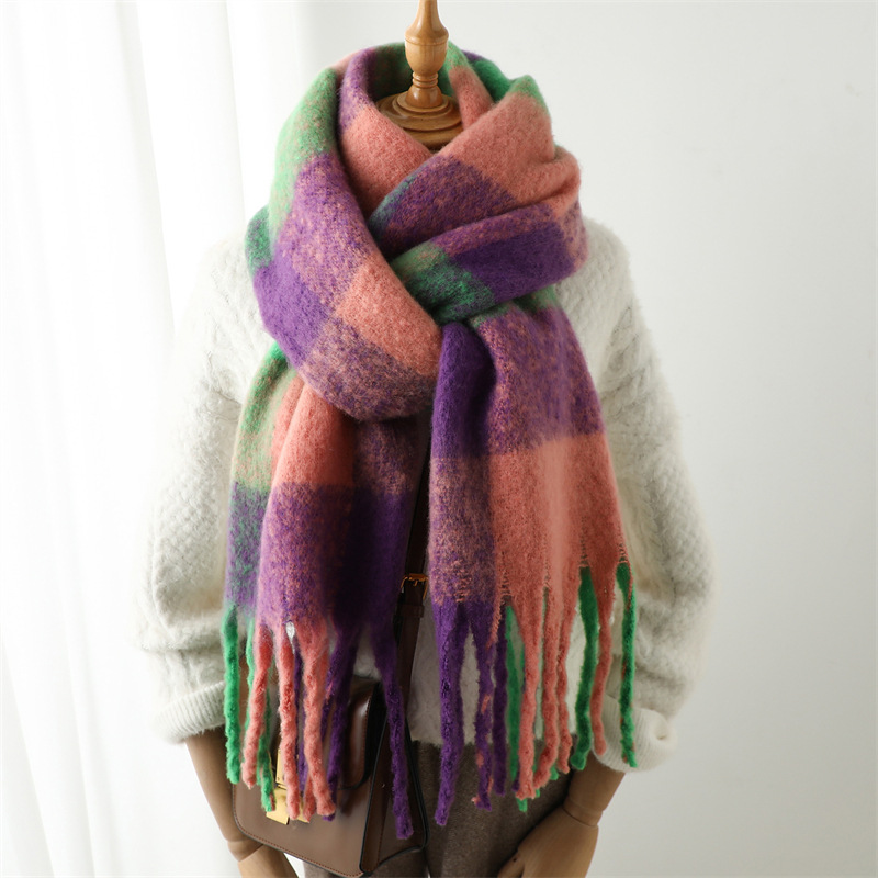 New Autumn Winter Grid Scarf W - огляд і ціна Wool Scarf Men